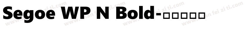 Segoe WP N Bold字体转换